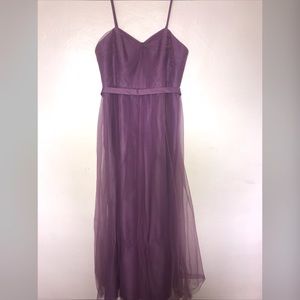 David’s Bridal size 12 lavender tulle gown dress
